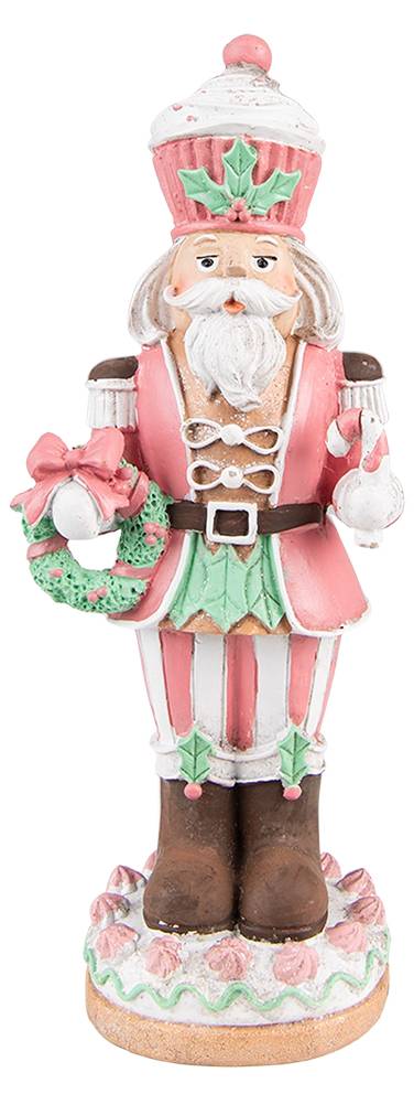 Weiblicher Nussknacker Figur - Weihnachtsdekoration Aus Holz - 39,5cm Tischdeko Für Festtage