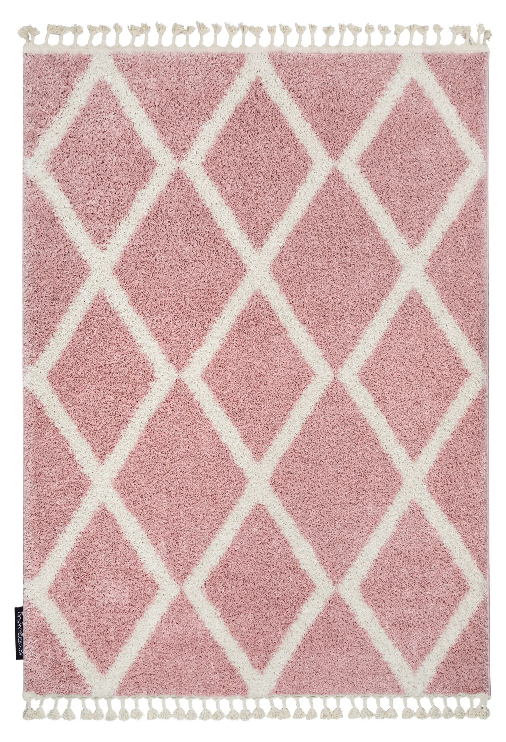 Tapis Berber Troik Et A0010 Rose Blan