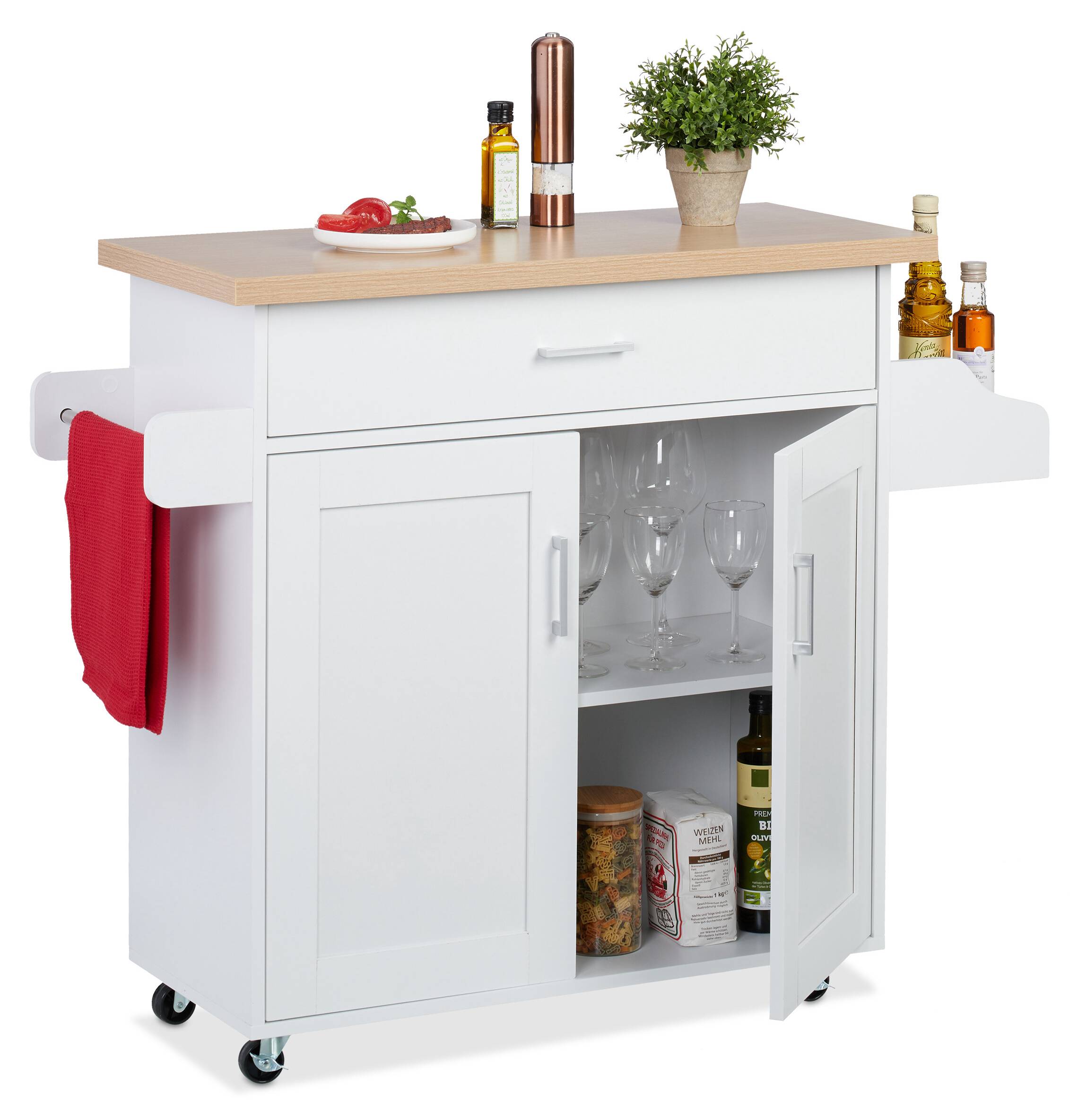 flurgarderobe günstig Eiche massiv Woodline 2 online kaufen Pick-Up-Möbel Home Collective Mehrzweckschrank mit