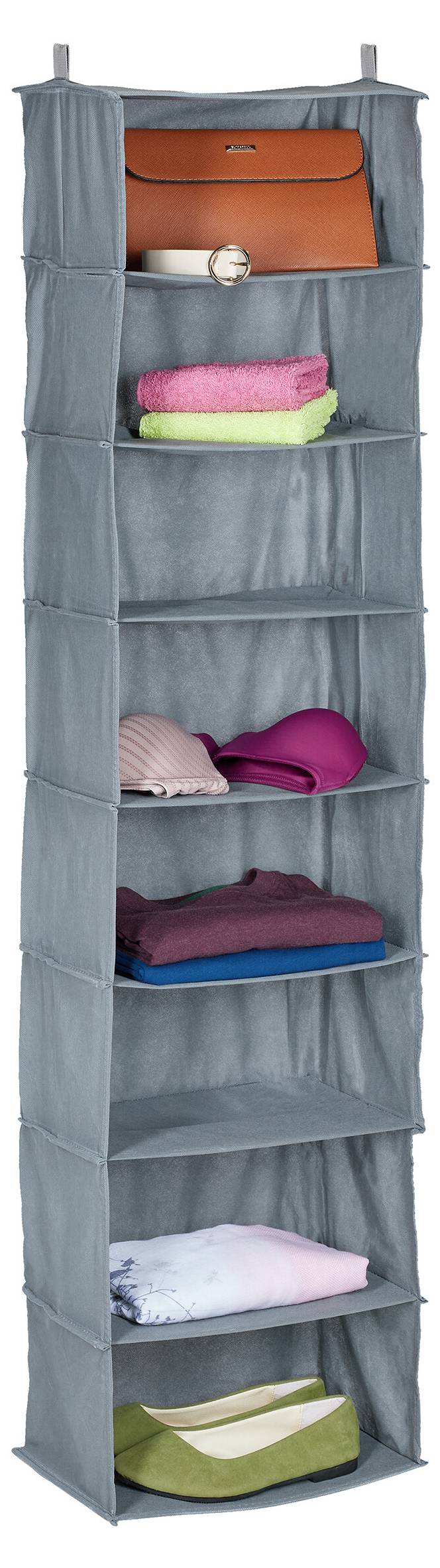 Lot 2 Étagères Suspendues Porte Gris – Rangement Grande Capacité 4 Crochets, Chambre, Salle De Bain, Cuisine, Van
