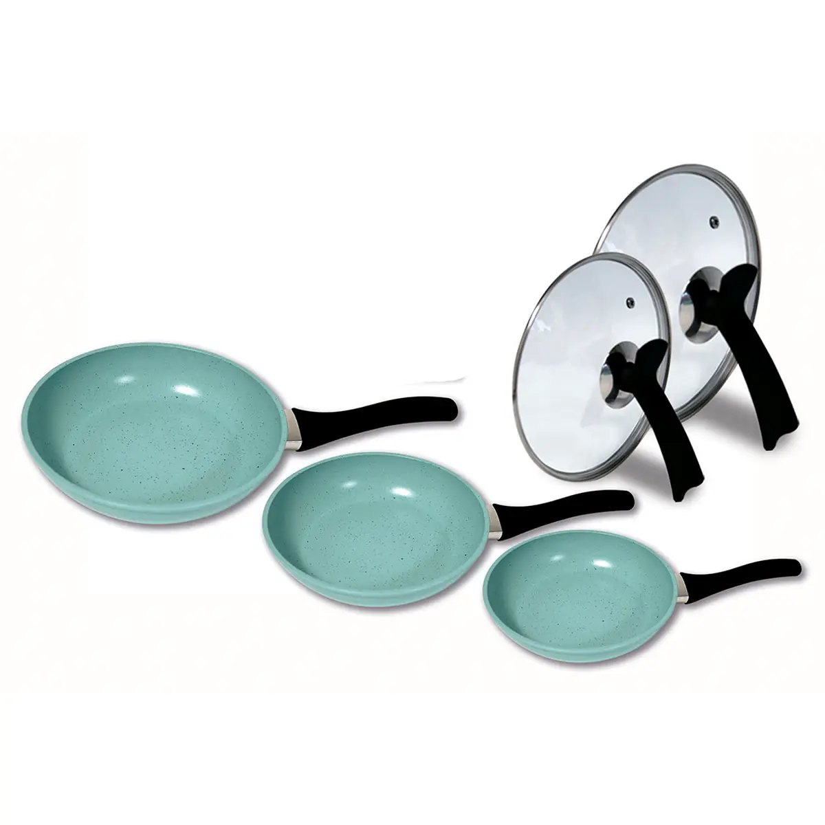 5-teiliges Pfannenset Pan Set - Jade