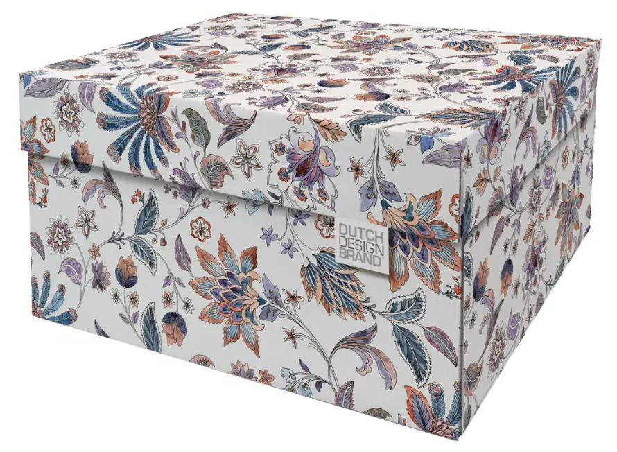 Speicherbox Aquarel Deckel mit Flower -