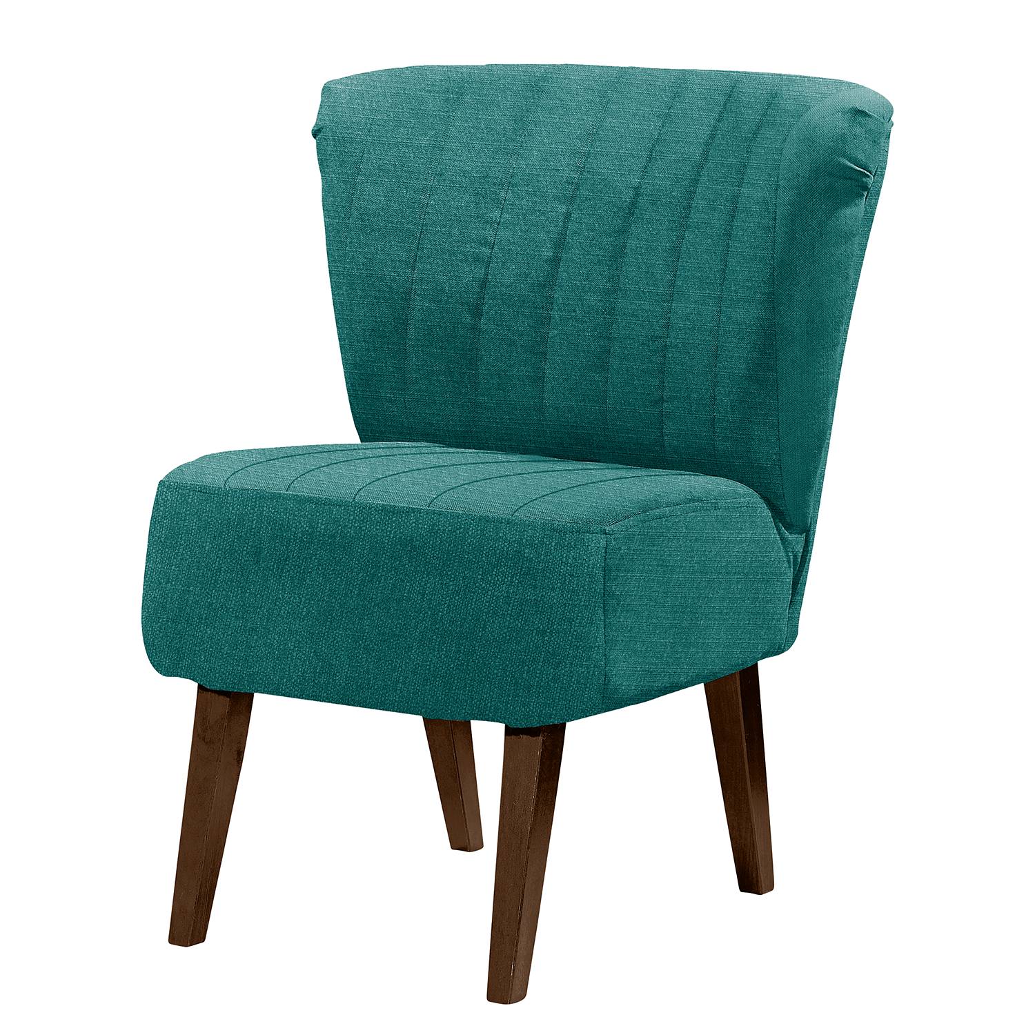 goedkoop Fauteuil Rotnes I geweven stof Petrolblauw Maison Belfort