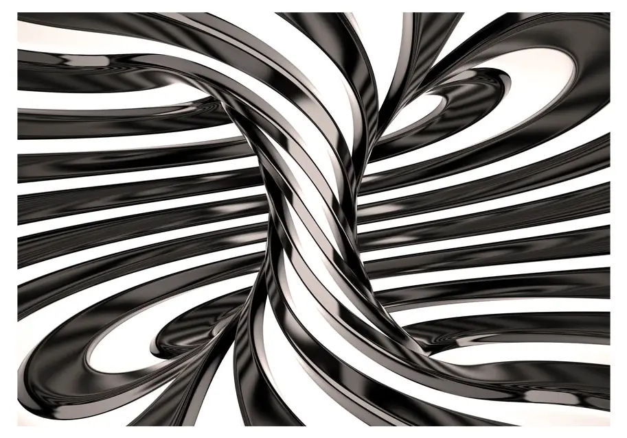Fototapete Black and white swirl