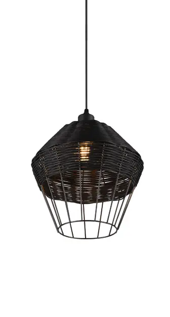 LED Pendelleuchte dimmbar schwarz 脴 30cm
