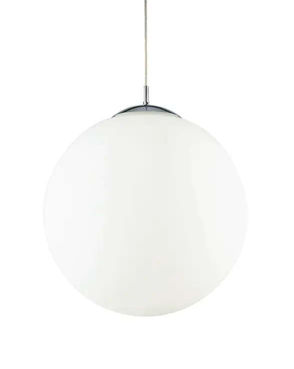 LED Pendelleuchte Kugelglas Wei脽 脴45cm