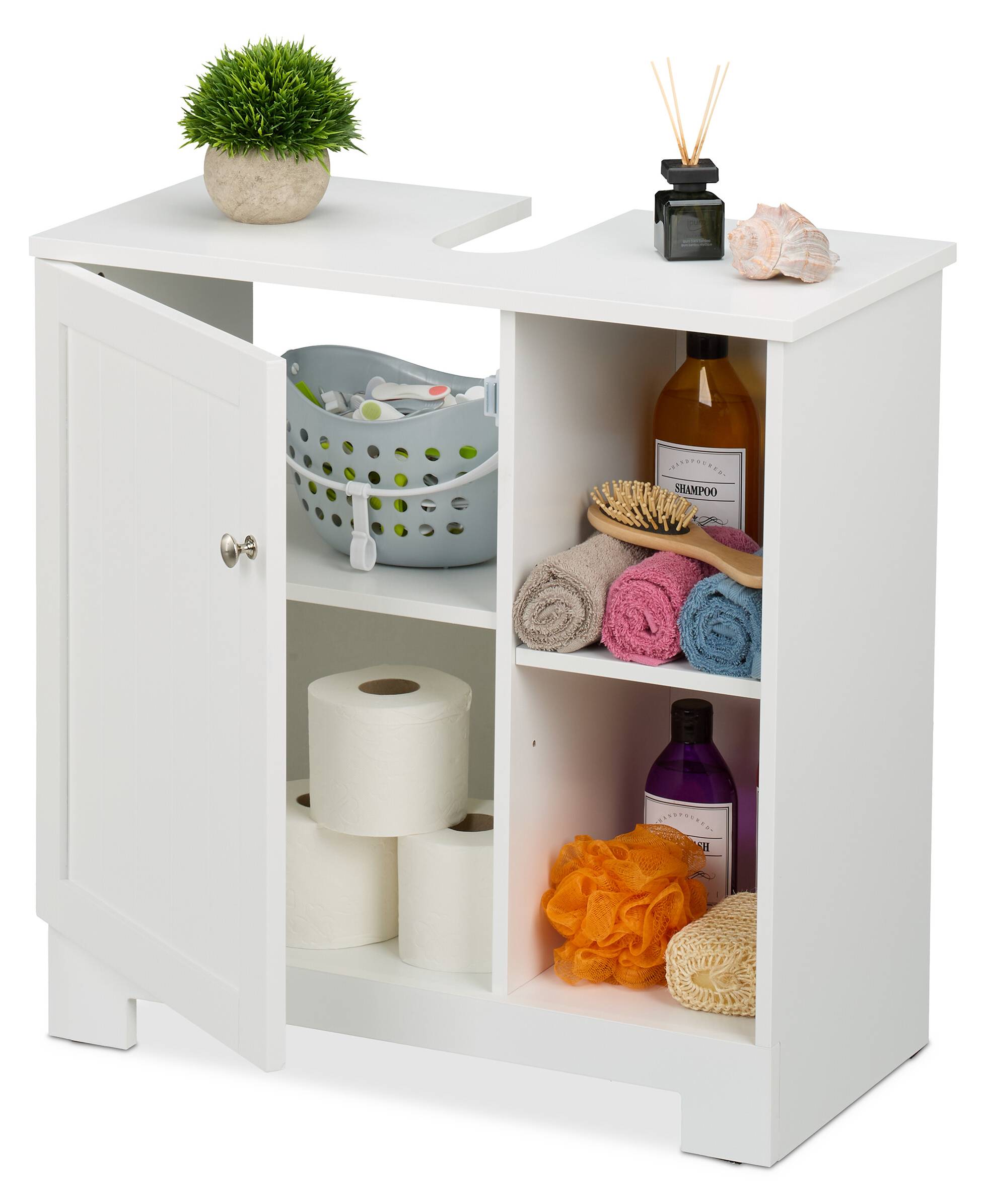 welltime Wastafelonderkast BIEL, TOPSELLER!, Breedte 60 cm, 1 deur, 2 vakken, met