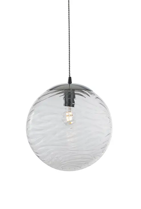 Klarglas rund LED 脴33cm Pendelleuchte