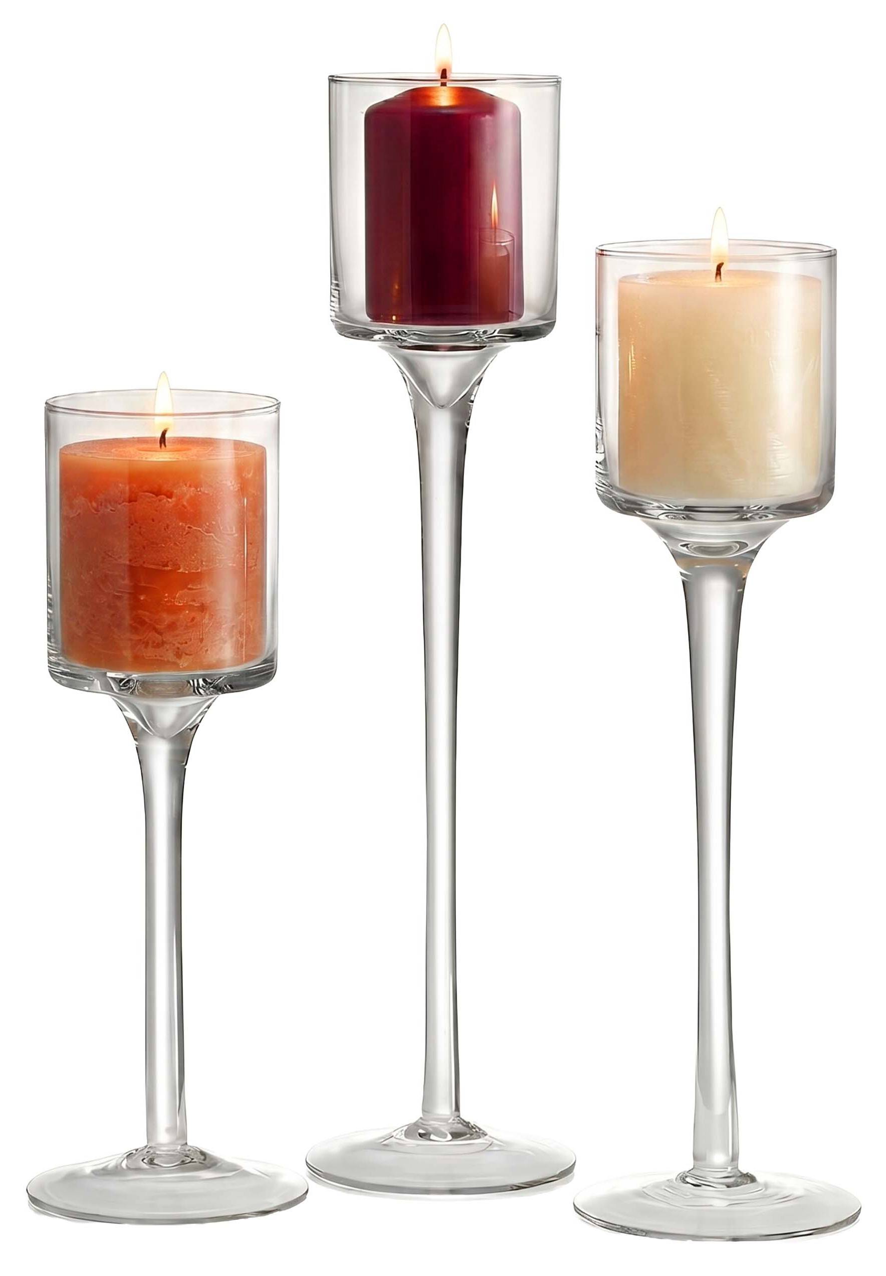 Kerzenhalter Glas 3-tlg. Set kaufen
