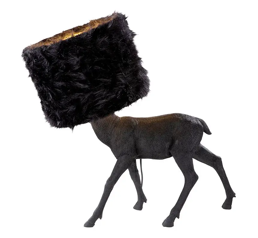 Poly Lampe Black Deer