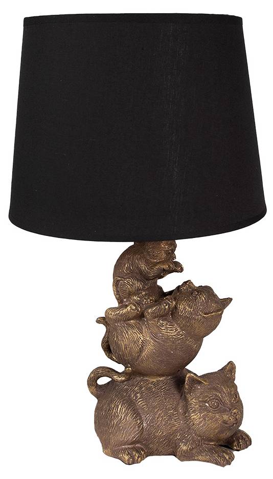 LED Katzen Tischlampe Aus Kunstharz - Nachtlicht Mit Warmem Licht Für Wohnzimmer & Schlafzimmer