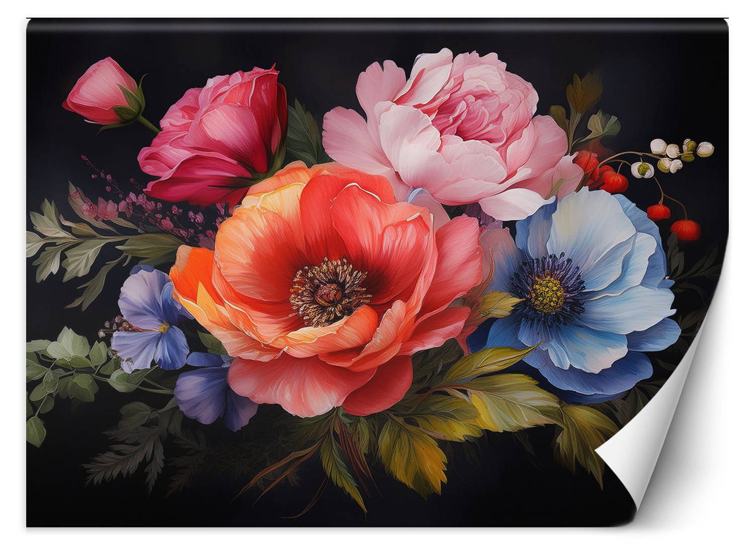 Tableau Peint Fleurs Enflamm 233 Es Je Commande Home24