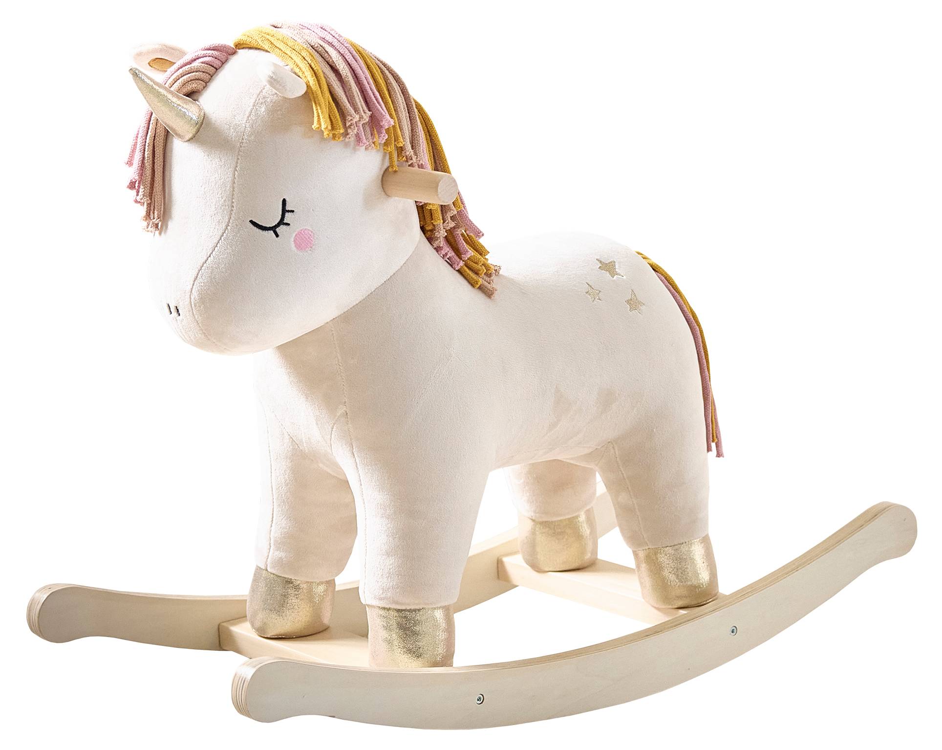 Bino Schaukel-Einhorn Mit Geräuschfunktion, Spielz Produktbild-Vorschau 2