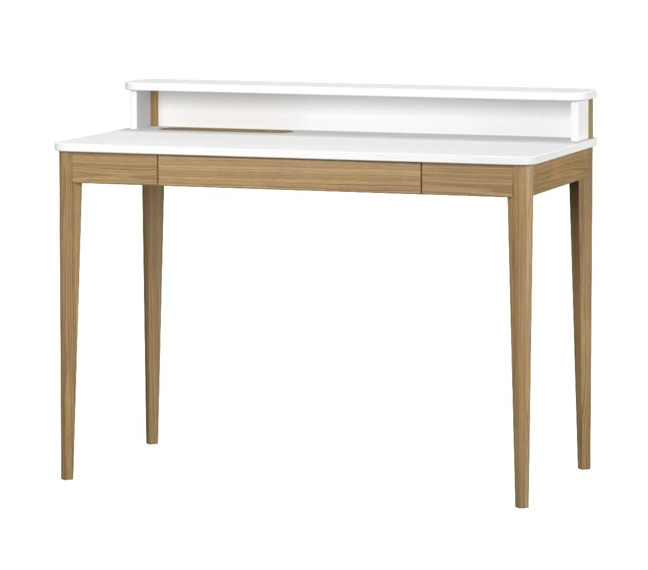 Wei脽 110x56 Schreibtisch Holz&MDF