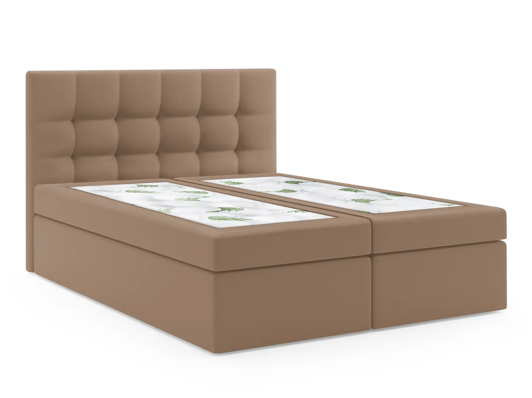 Boxspringbett ARMINO 160 MH09 Hellbraun