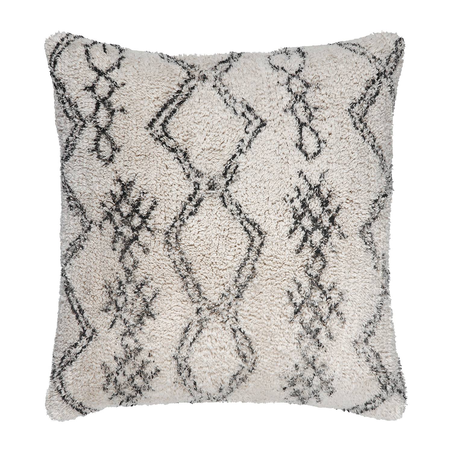 Dekokissen turku baumwollstoff creme grau 5236492