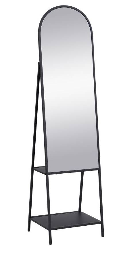 Standspiegel Schwarz Metall 1