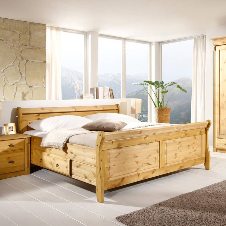 Home24 Massief houten bed Cenan, Maison Belfort