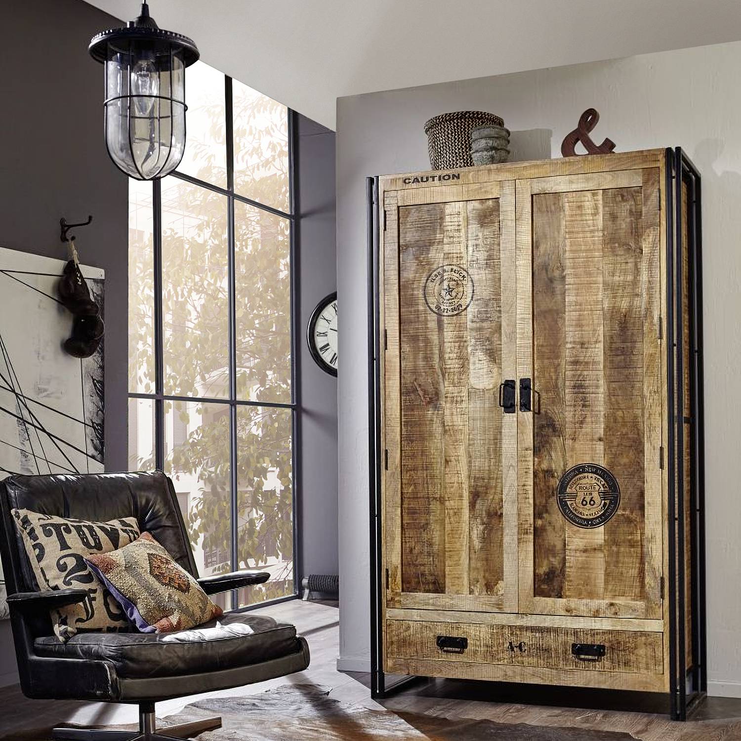 Wolfmoebel Draaideurkast Iron I Wolf Moebel wolfmoebel kopen in de aanbieding