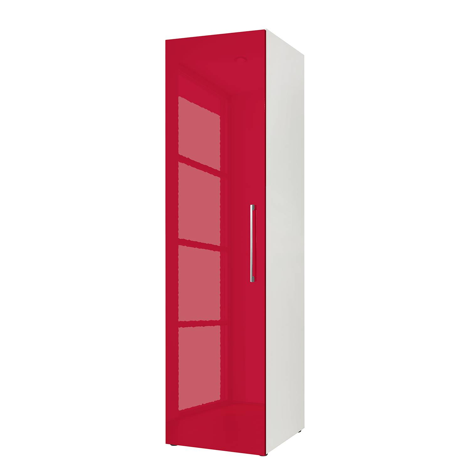 goedkoop Draaideurkast KSW III Hoogglans robijnrood 176 cm WelleMobel