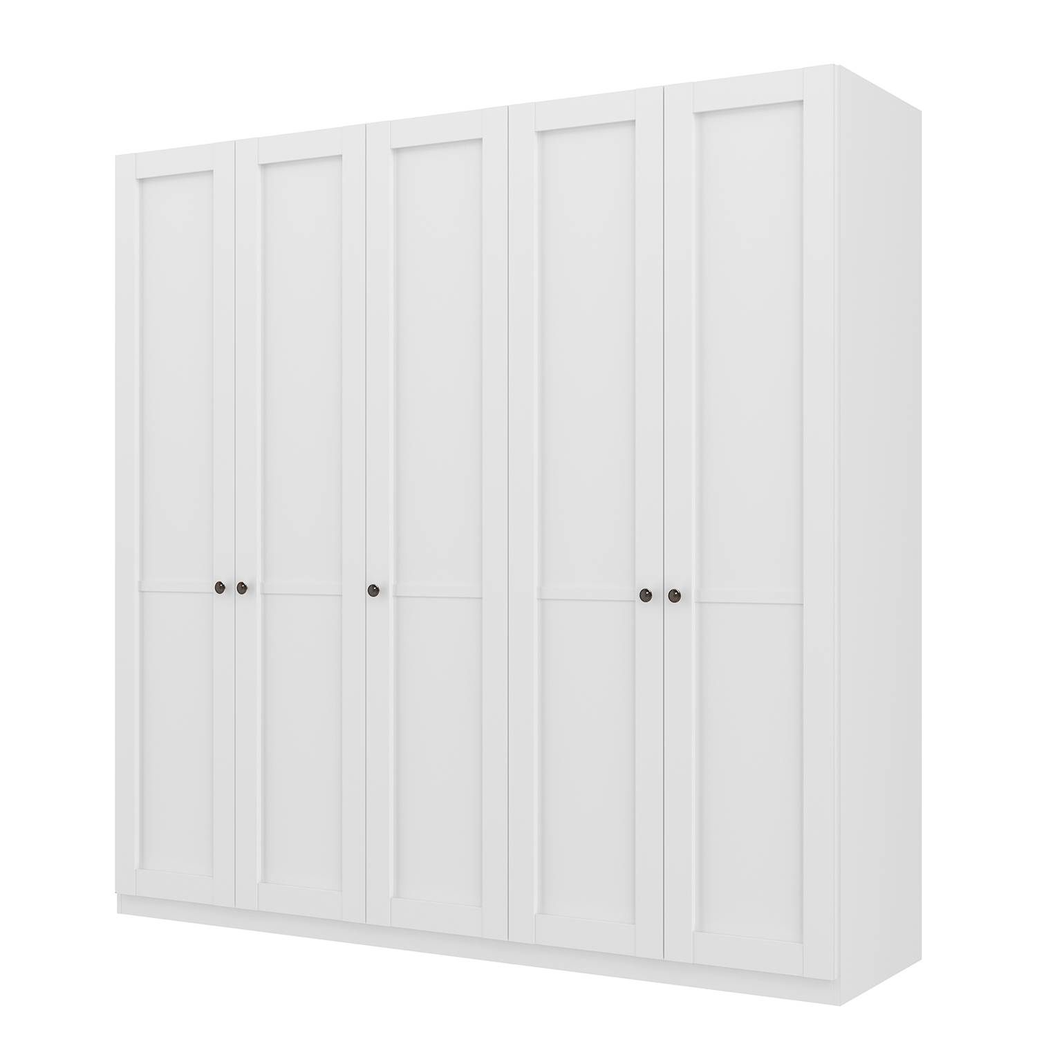 goedkoop Draaideurkast Skøp landelijk wit 225cm 5 deurs 222cm Basic Skop