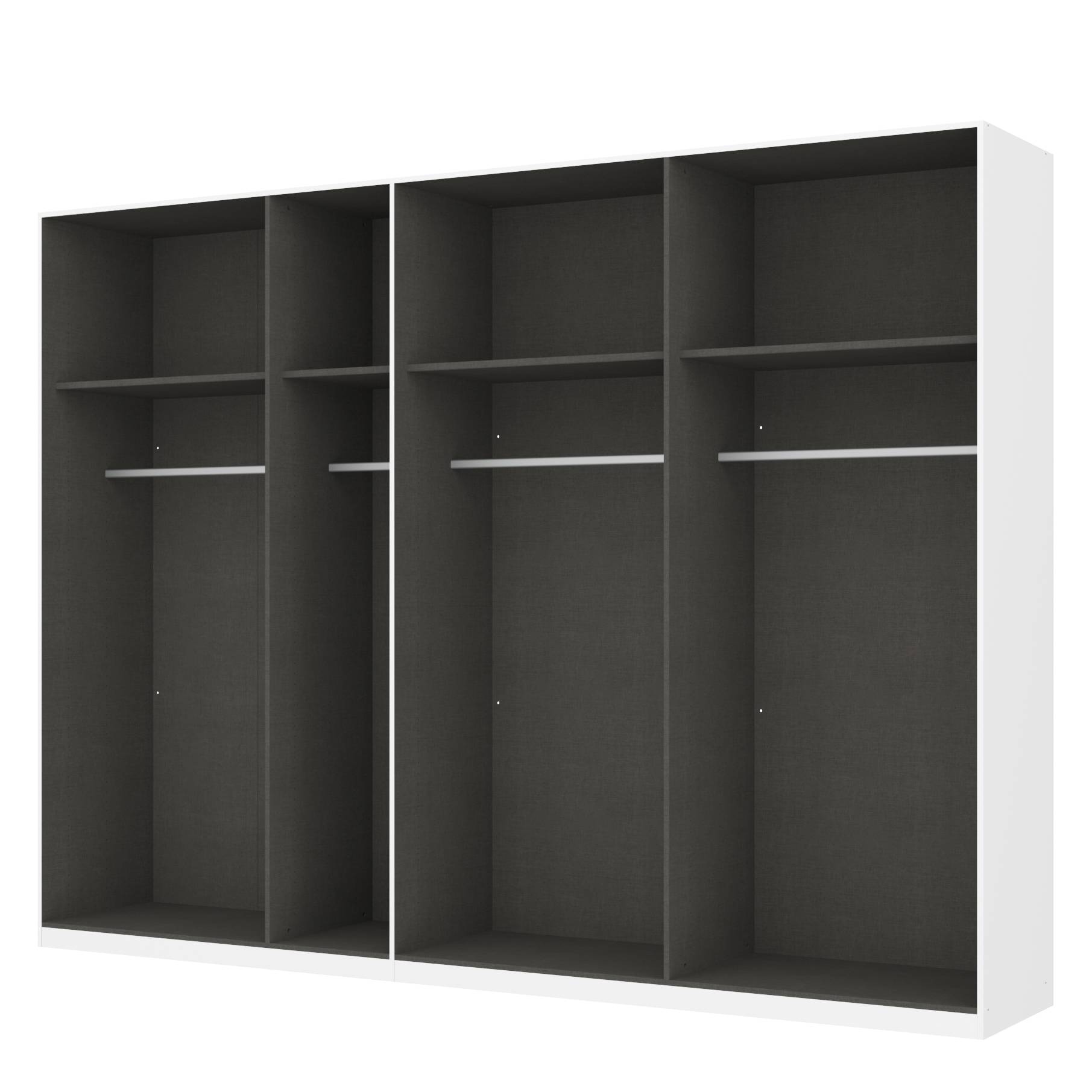 goedkoop Draaideurkast Skøp alpinewit open 315cm 7 deurs 236cm Classic Skop