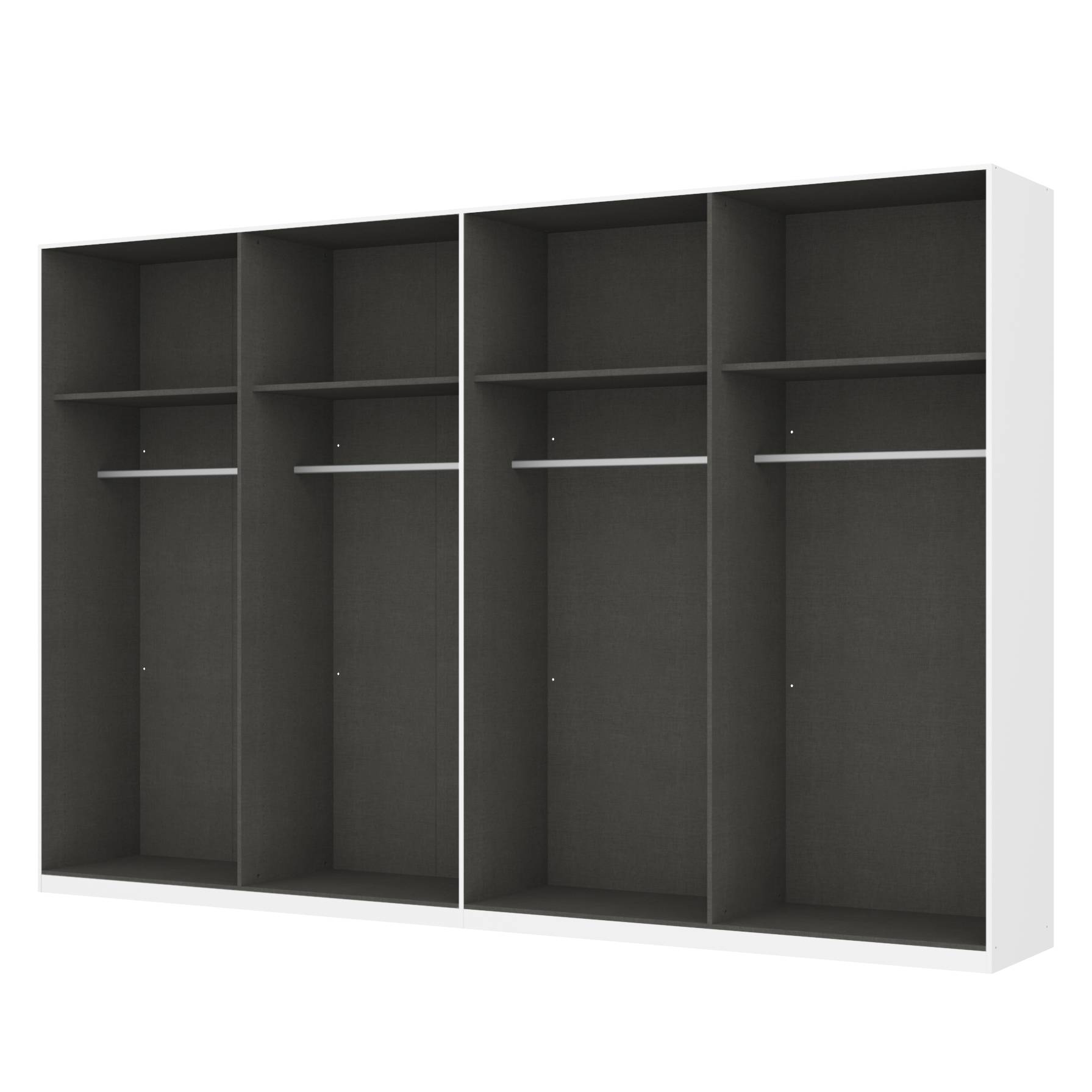 goedkoop Draaideurkast Skøp alpinewit open 360cm 8 deurs 236cm Premium Skop