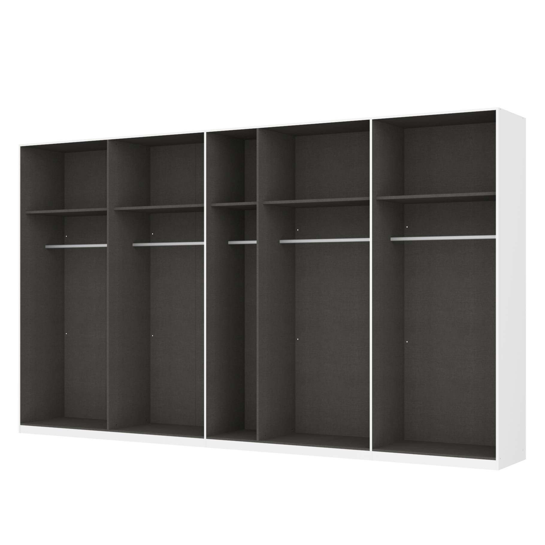 goedkoop Draaideurkast Skøp alpinewit open 405cm 9 deurs 236cm Classic Skop