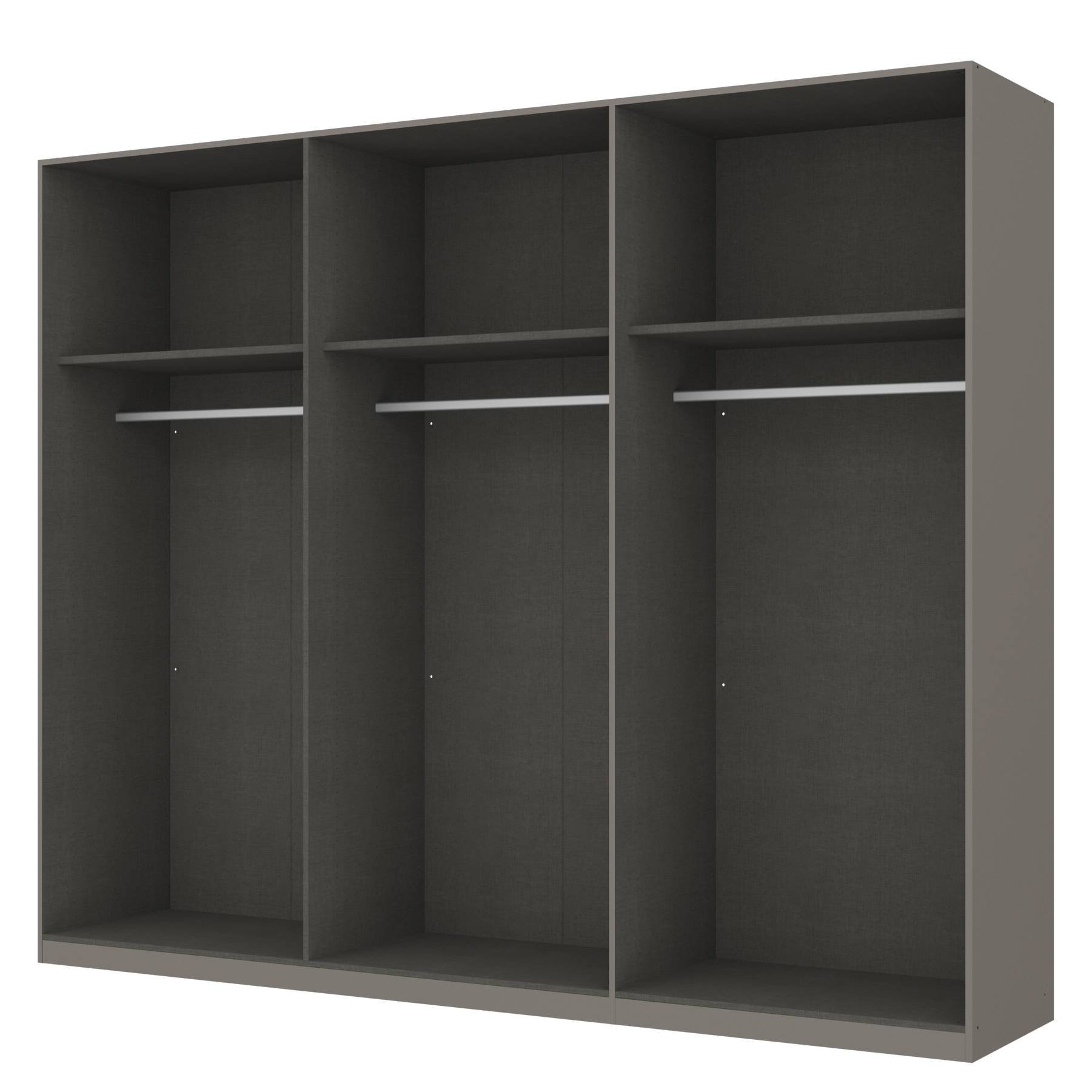 goedkoop Draaideurkast Skøp grafietkleurig open 270cm 6 deurs 222cm Premium Skop