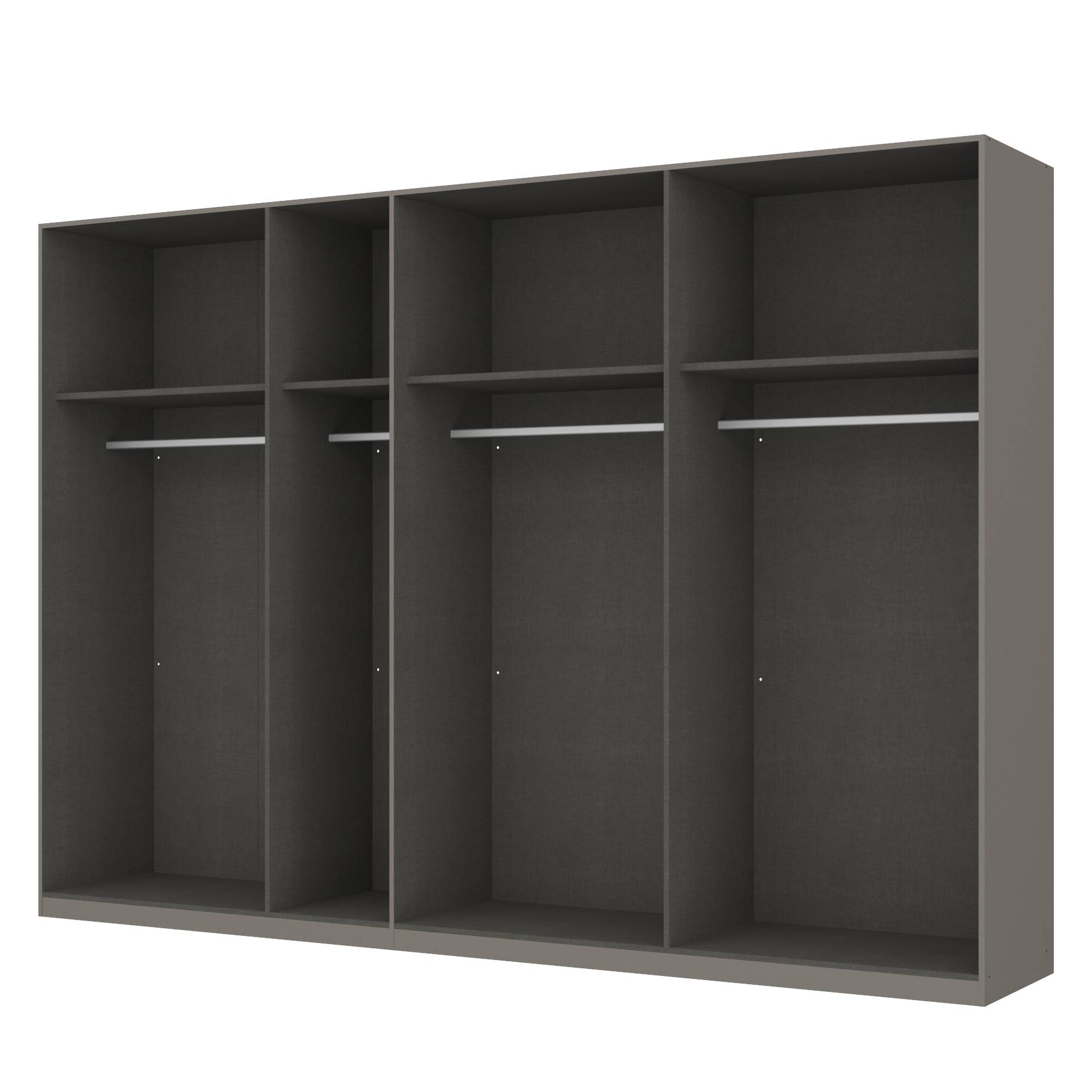 goedkoop Draaideurkast Skøp grafietkleurig open 315cm 7 deurs 222cm Premium Skop