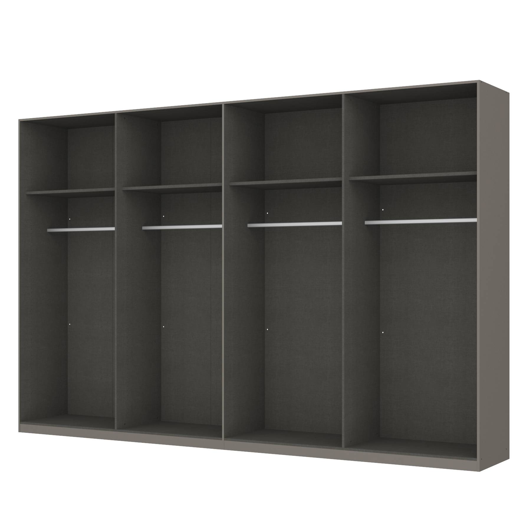 goedkoop Draaideurkast Skøp grafietkleurig open 360cm 8 deurs 236cm Premium Skop