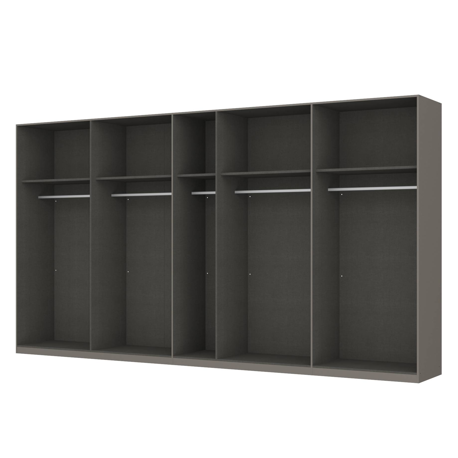 goedkoop Draaideurkast Skøp grafietkleurig open 405cm 9 deurs 222cm Comfort Skop