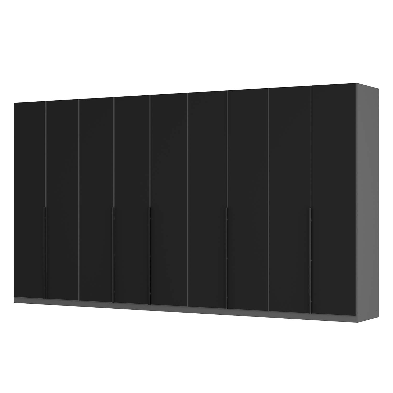 goedkoop Draaideurkast Skøp I grafietkleurig zwart mat glas 405cm 9 deurs 222cm Classic Skop
