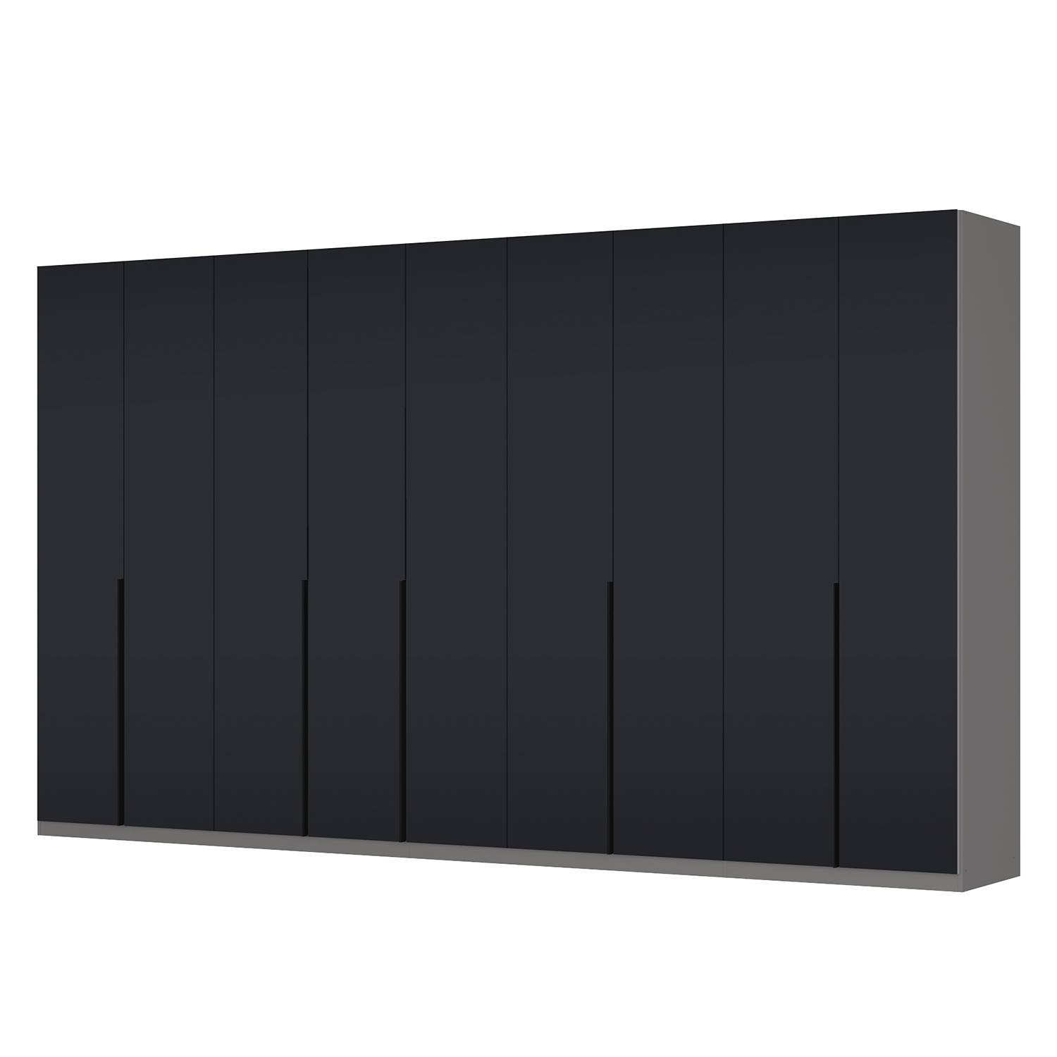 goedkoop Draaideurkast Skøp I grafietkleurig zwart mat glas 405cm 9 deurs 236cm Basic Skop