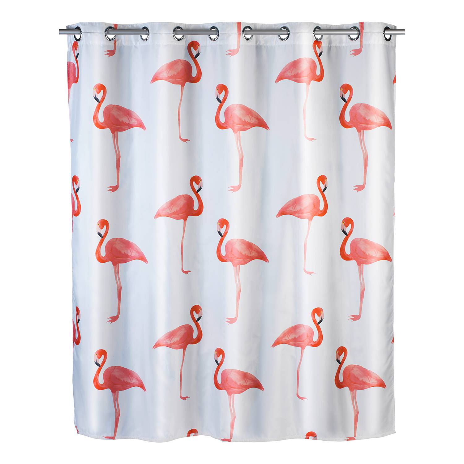 Flamingo Schmaler Duschvorhang Exotische Vögel Muster 