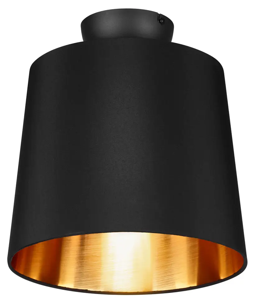 Stoff Deckenlampe 脴 30cm Black Gold