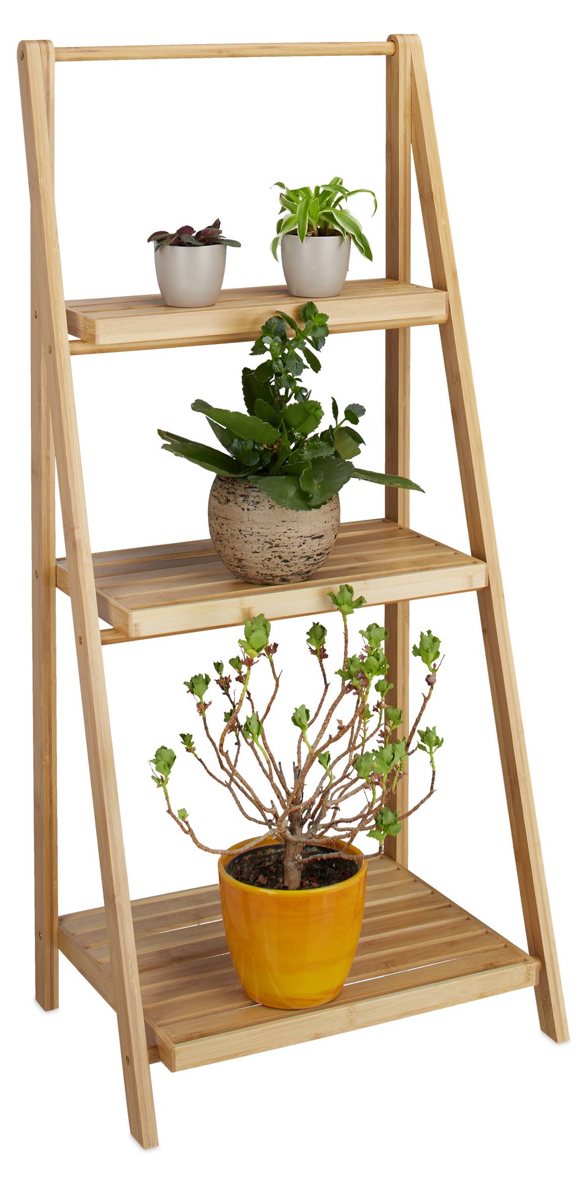 Étagère à plantes Étagère à fleurs Escalier à fleurs en bois de bambou avec  6 Planches