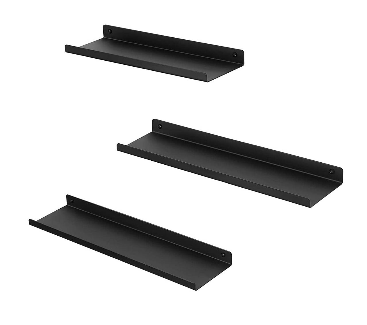 Hangman L-18-B Schweberegal – Ohne Bohren, Einfach Zu Montieren, 45,7 Cm Schwarz