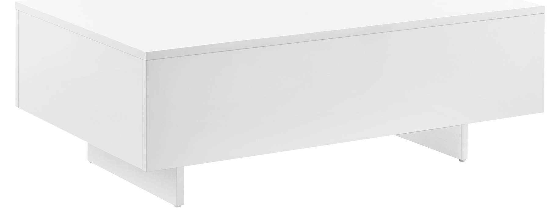 Salontafel op wielen hoogglans zwart 115 cm