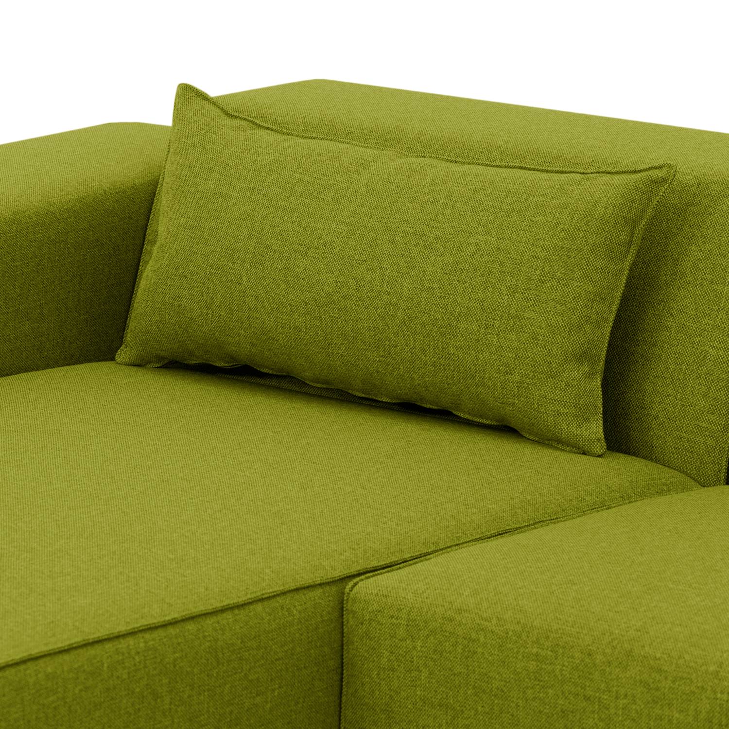 Ecksofa ATLANTA Webstoff - Limette