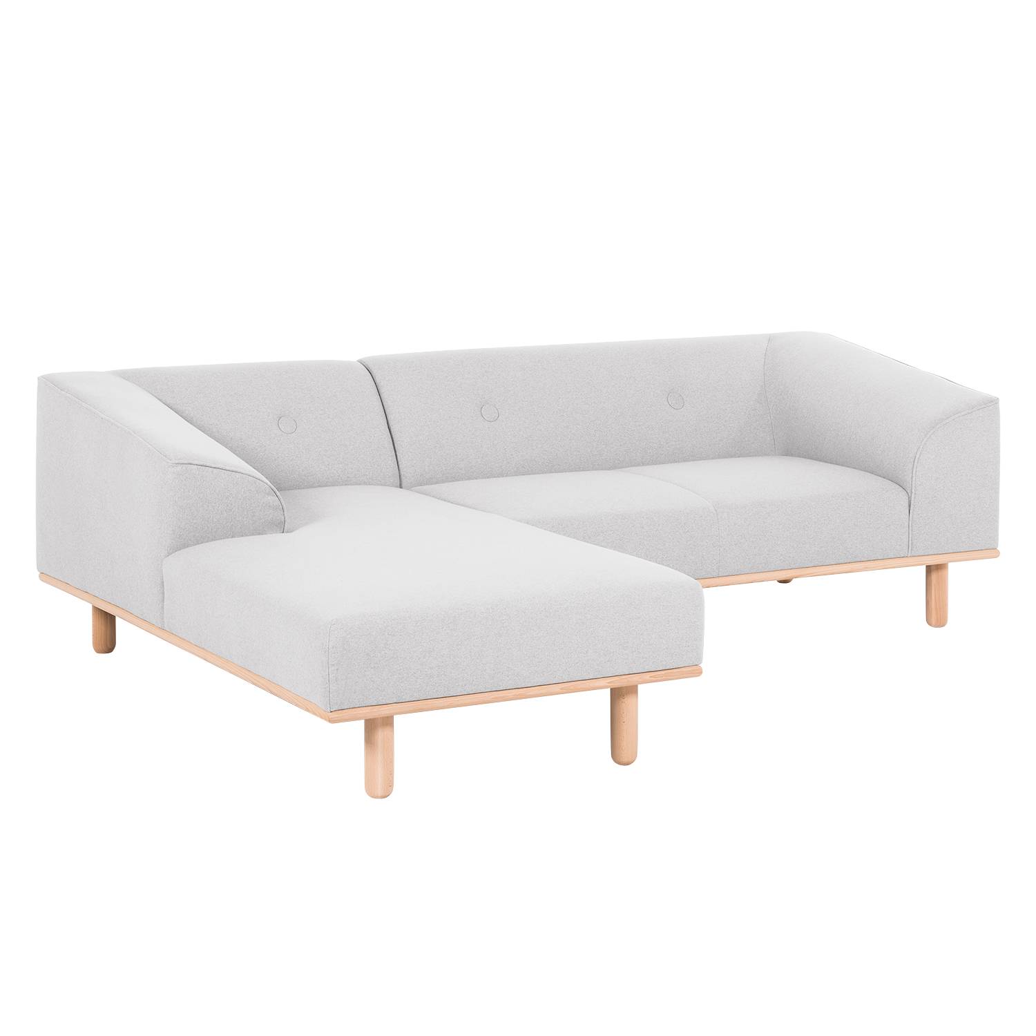 Ecksofa AYA Webstoff Granit