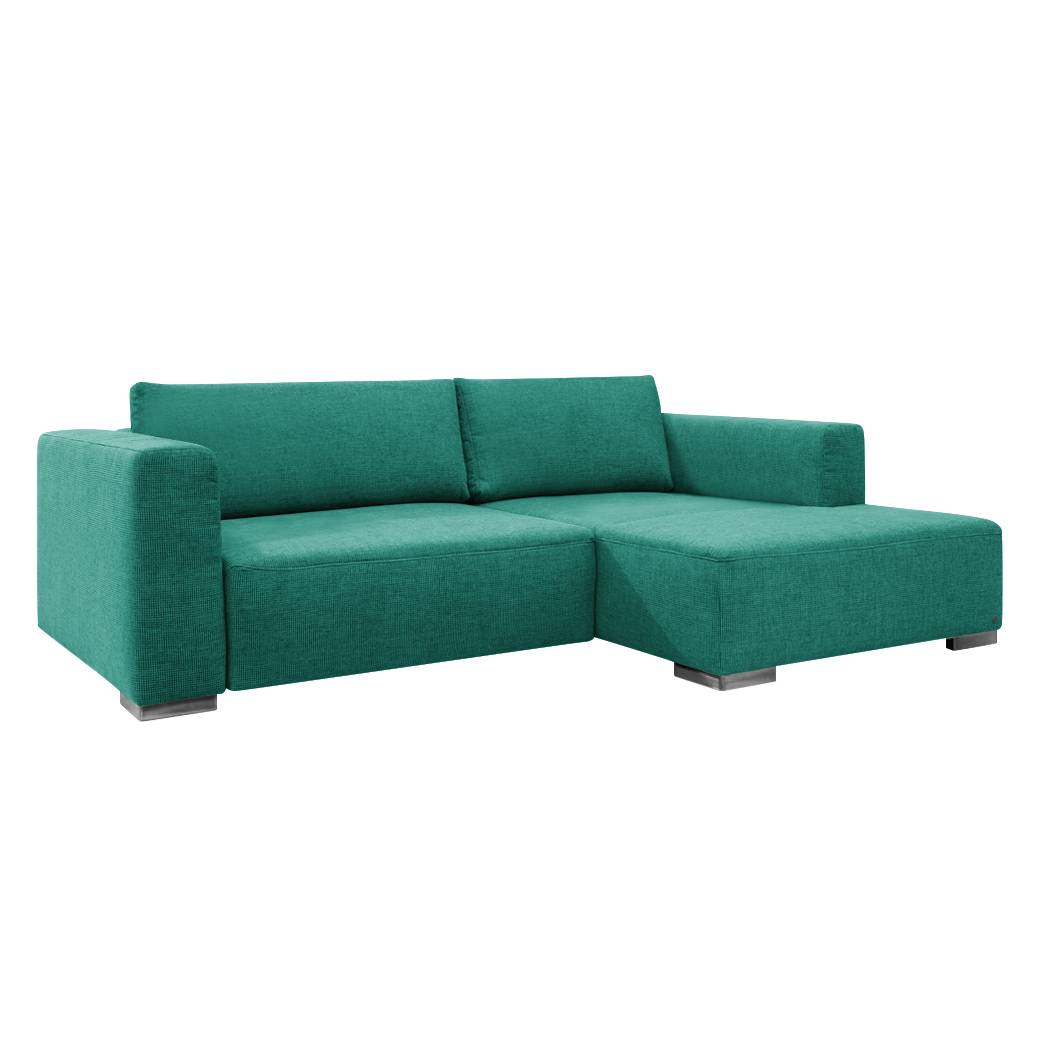 goedkoop Hoekbank Heaven Colors Style S geweven stof longchair vooraanzicht rechts Met slaapfunctie Stof TCU3 ocean blue Tom Tailor