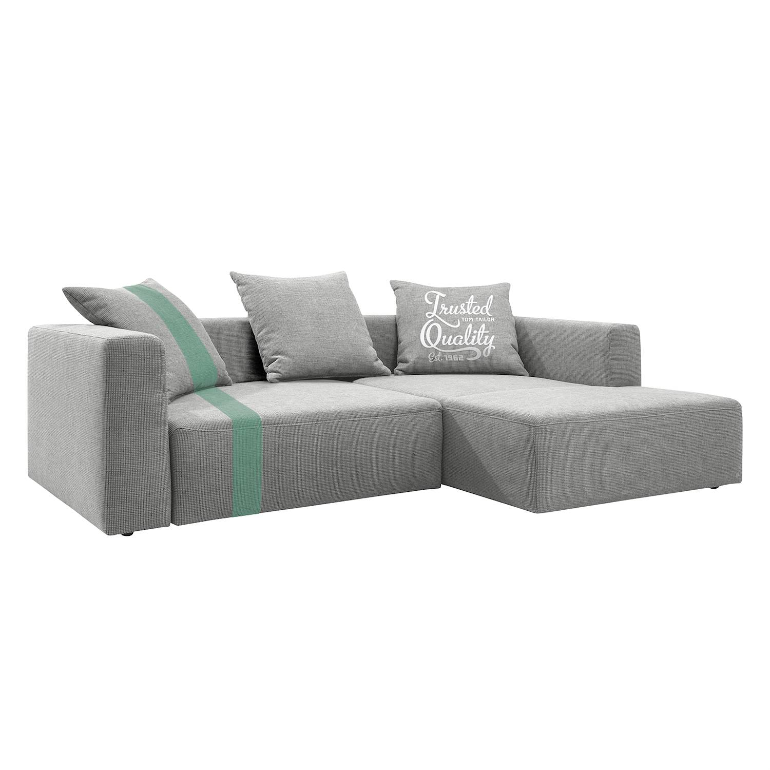 home24 Ecksofa Heaven Stripe Webstoff Longchair