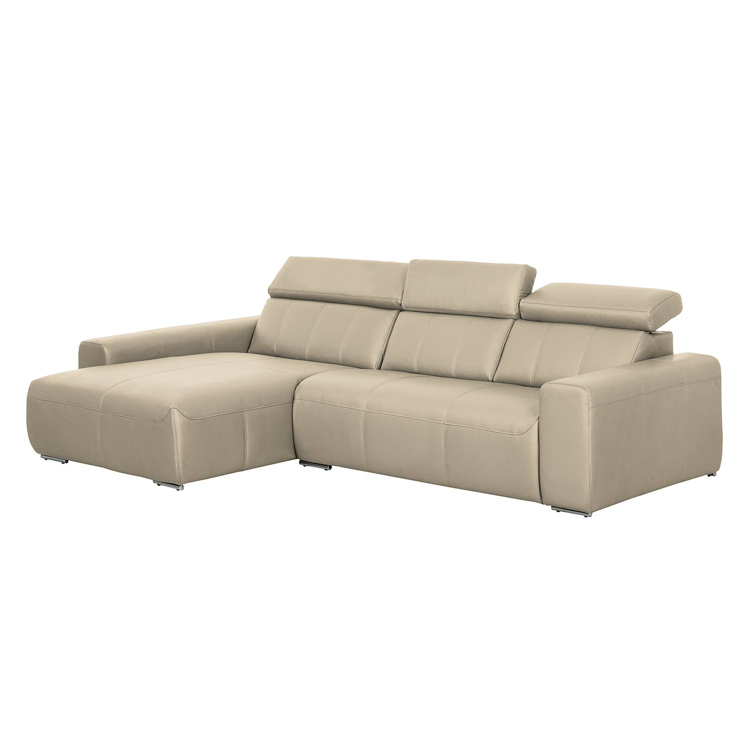 goedkoop Hoekbank Malvern I echt leer longchair vooraanzicht links Modder Modoform