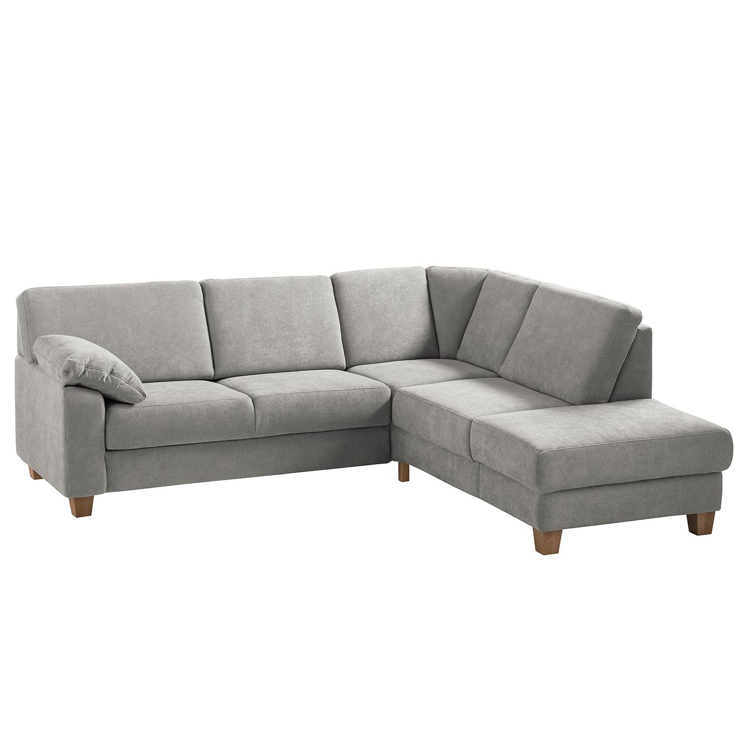 home24 Ars Natura Ecksofa Odemira Granit Strukturstoff 243x88x218 cm