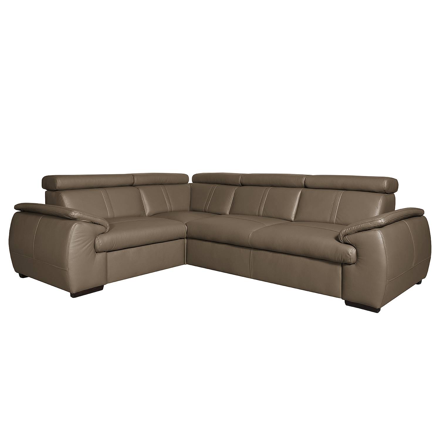 home24 loftscape Ecksofa Olival I Muskat Echtleder 265x82x193 cm