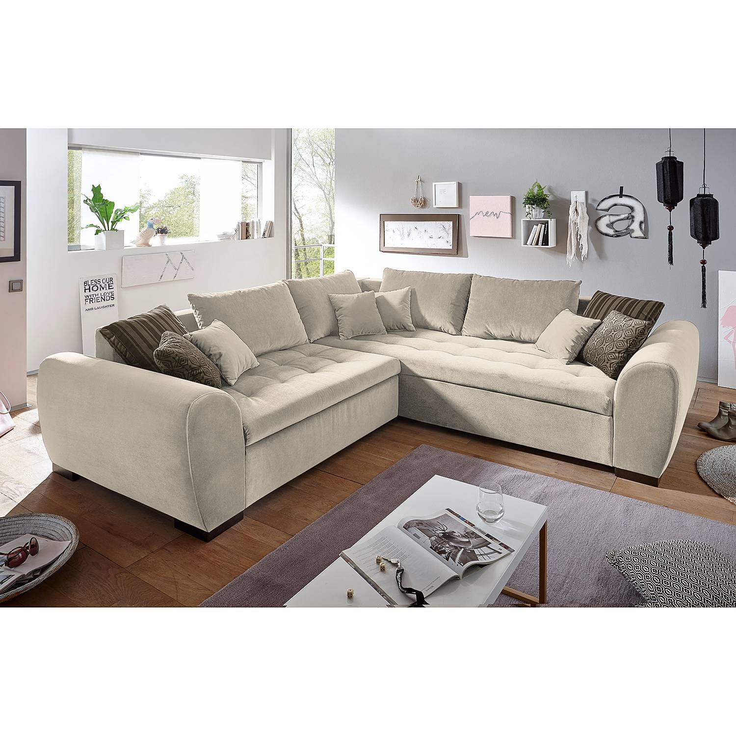 Hoekbank Peguera Ii Met Slaapfunctie Ridgevalley ridgevalley kopen in de aanbieding