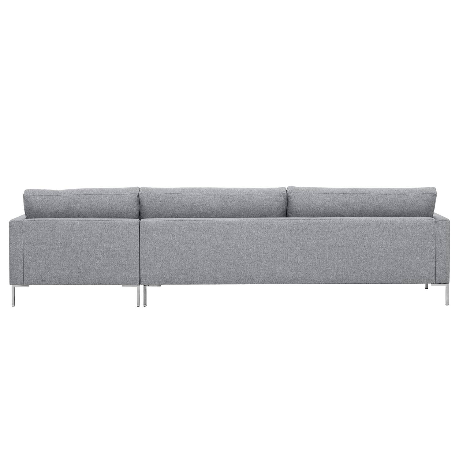 Ecksofa PORTOBELLO Webstoff - Silber