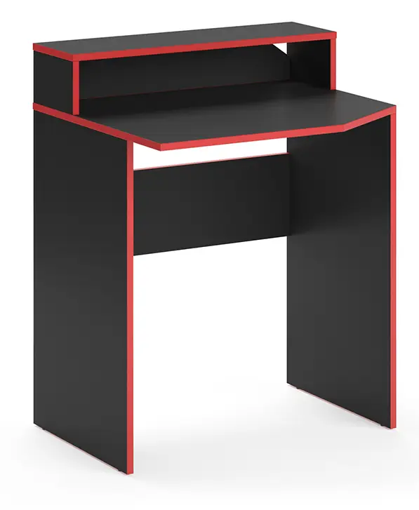 Schwarz/Rot Computertisch 鈥濳ron鈥? kurz