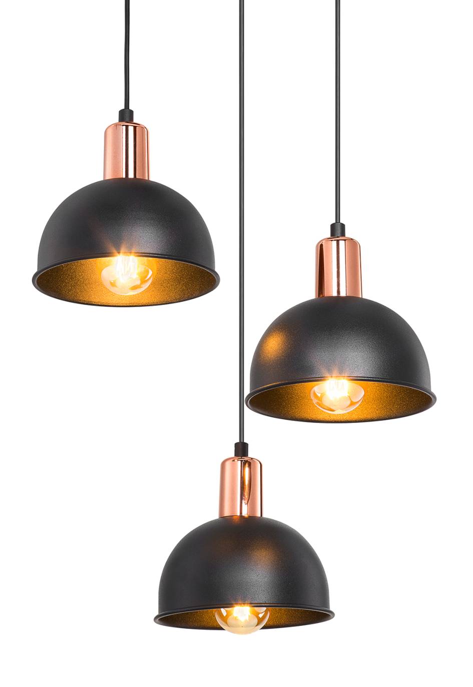 Suspension Basingstoke noir / cuivre Je commande ! home24